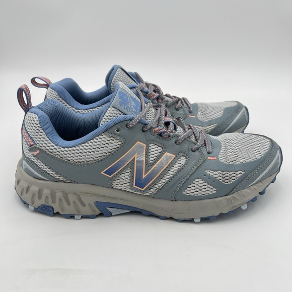 New Balance Men\'s 11M Trail Running Shoes Blue Gray Orange Athletic Sneakers
